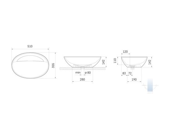 PAA Perla Akmens Masas Vannas Istabas Izlietne Balta Крупная бытовая техника