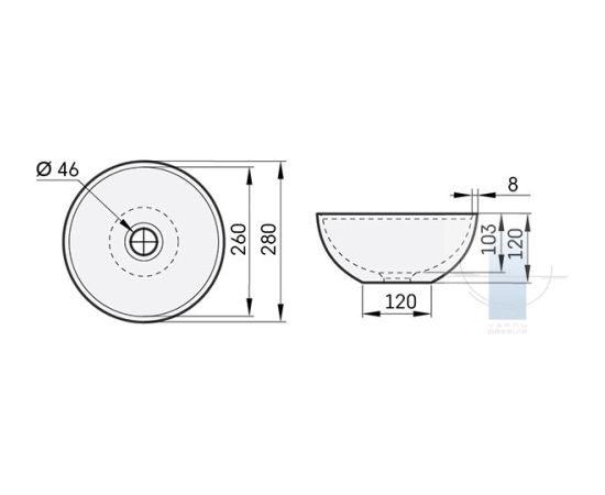 PAA Do 28 Akmens Masas Vannas Istabas Izlietne Glancēta Balta Jaunumi Sadz. tehnika
