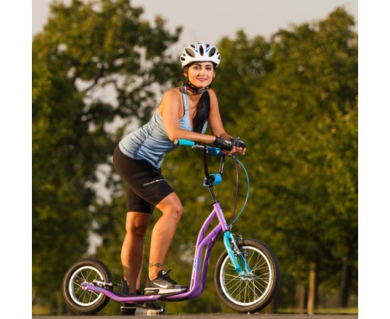 inSPORTline Suter SE skrejritenis ar piepūšamiem riteņiem (līdz 100 kg) - melns Велосипеды