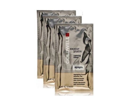 Set Trio, Goldwell, Oxycur Platin, Bleaching, Hair Oxidant Powder, 3 pcs, 30 g Matu kopšana
