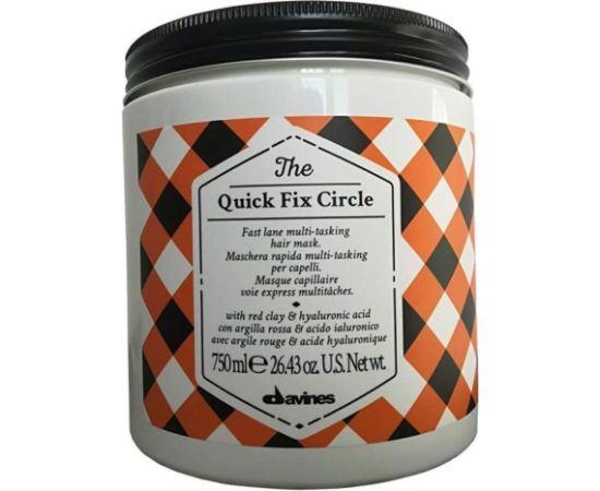 Davines, The Quick Fix Circle, Hair Treatment Clay Mask, Hydrating, 750 ml Matu kopšana