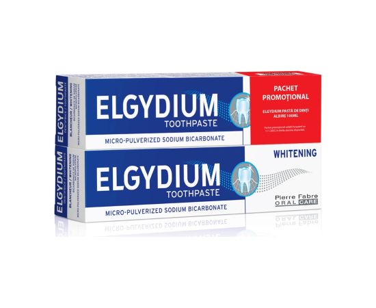 Set Duo, Elgydium, Elgydium, Whitening, Toothpaste, 2 pcs, 100 ml Zobu pastas un mutes dobuma skalojamie līdzekļi