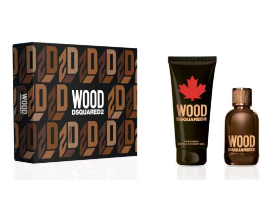 Dsquared2 Set Dsquared 2: Green Wood, Eau De Toilette, For Men, 100 ml + Green Wood, Shower Gel & Shampoo 2-In-1, 150 ml Парфюмерные наборы