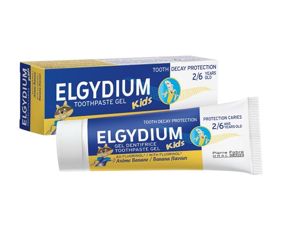 Elgydium, Kids Shark, Fluorinol, Clean, Toothpaste, 50 ml Zobu pastas un mutes dobuma skalojamie līdzekļi