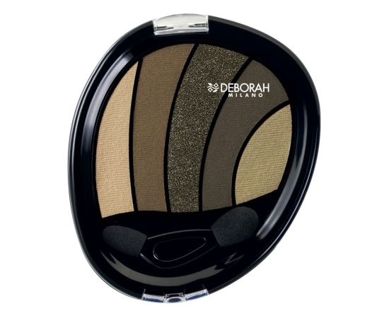 Deborah, Perfect Smokey, Eye Palette, 05, Kaki, 5 Shades, 5 g *Tester Dekoratīvā kosmētika