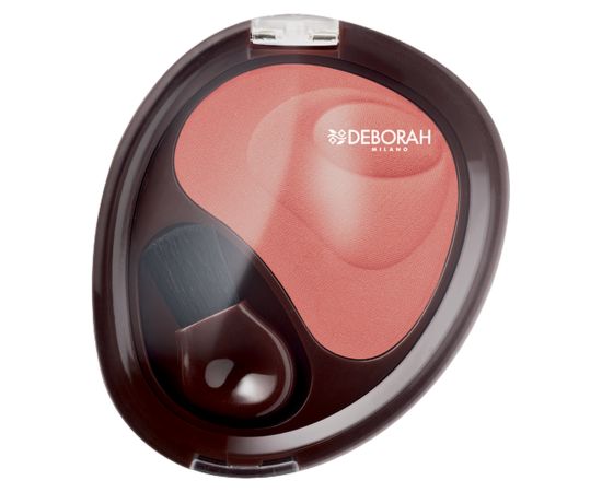 Deborah, Natural, Matte Finish, Blush Compact Powder, 6, Mahogany, 6 g *Tester Dekoratīvā kosmētika