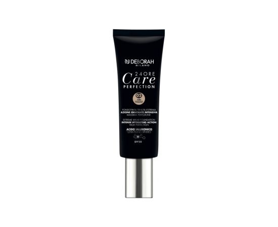 Deborah, 24 Ore Care Perfection, Hydrating, Liquid Foundation, 02, Beige, SPF 20, 30 ml *Tester Dekoratīvā kosmētika