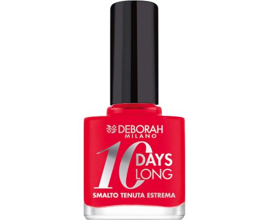 Deborah, 10 Days Long, Nail Polish, EN870, Coral Red, 11 ml Nagu lakas