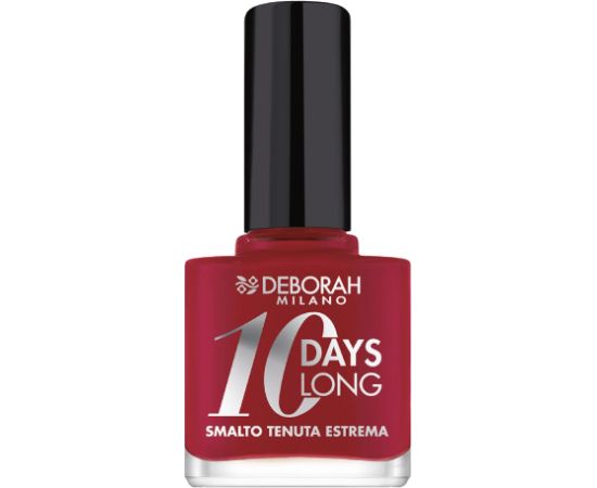 Deborah, 10 Days Long, Nail Polish, 886, Vintage Red, 11 ml Nagu lakas