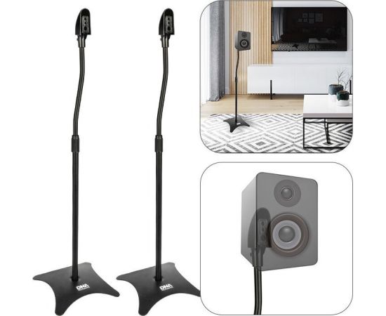 DNA SS 1 SET komplekts ar 2 skaļruņu statīviem regulējams 68-110 cm Крепления для телевизоров