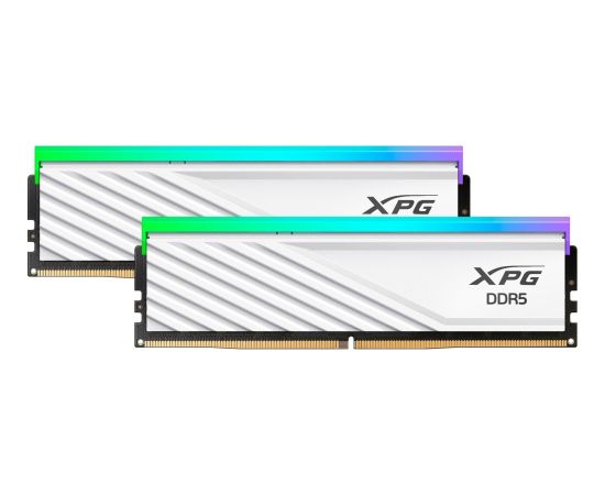ADATA DDR5 - 32GB - 6000 - CL - 30 (2x 16 GB) dual kit, memory (white, AX5U6000C4816G-DTLABRWH, XPG Lancer Blade RGB, INTEL XMP, AMD EXPO) Оперативная память (RAM)