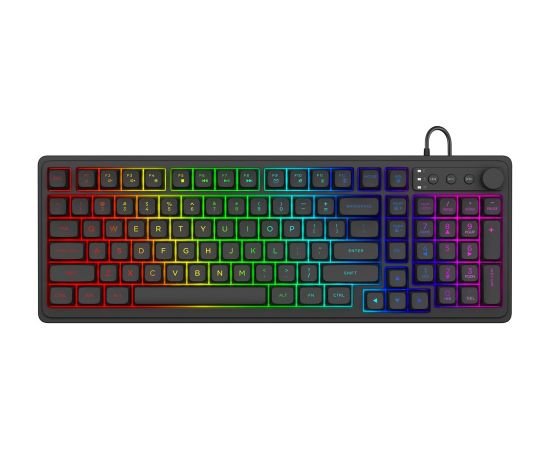 Savio Galaxis keyboard Gaming USB QWERTY US English Black Klaviatūras
