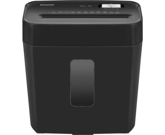 Savio ND-01 paper shredder Cross shredding 72 dB Black Dokumentu smalcinātāji