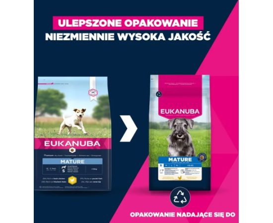 EUKANUBA Mature Small rich in chicken 3kg Suņu barība
