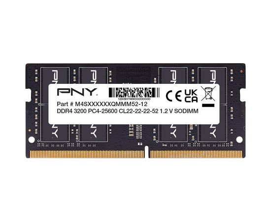 Pny Technologies Pamięć PNY 16GB DDR4 3200Hz SO-DIMM RAM Operatīvā atmiņa