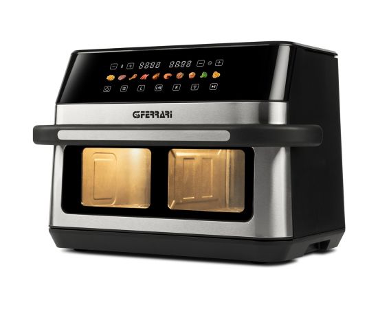 G3ferrari G3 Ferrari G10223 fryer Double 12 L Stand-alone 2200 W Hot air fryer Black, Stainless steel Elektriskie Grili