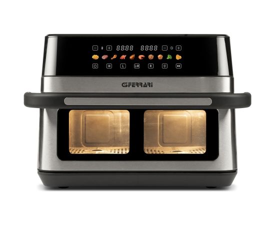 G3ferrari G3 Ferrari G10223 fryer Double 12 L Stand-alone 2200 W Hot air fryer Black, Stainless steel Elektriskie Grili