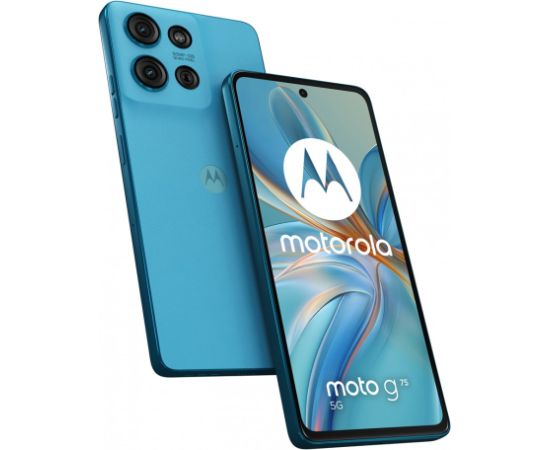 Smartfon Motorola Moto G75 8/256GB Aqua Blue Мобильные телефоны