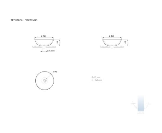 PAA Round On Akmens Masas Vannas Istbas Izlietne Krēmkrāsas Jaunumi Sadz. tehnika