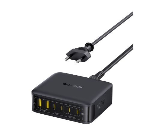 Baseus Galda uzlādes stacija EnerFill FH21 120W 2xUSB-A + 4xUSB-C 1,5 m, melna, melna Jaunumi - Viedierices