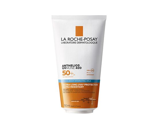 La Roche-posay Anthelios UVMune 400 Face & Body Hydrating Milk SPF 50+ - Hydratační mléko na opalování 150ml Ķermeņa kosmētika
