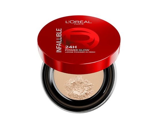 L'oreal Paris H Power Glow Loose Powder - Rozjasňující pudr 24 10 g Medium Dekoratīvā kosmētika