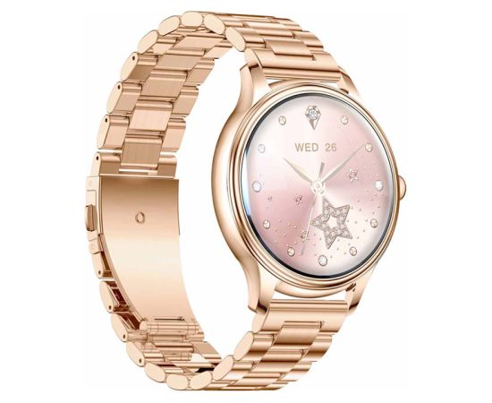 Smart Watch COLMI L28 (Gold + Gold steel strap) Smart-Watch Умные часы