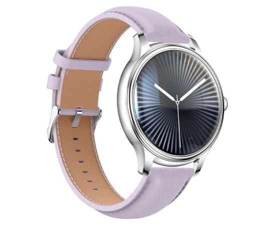 Smart Watch COLMI L28 Silver-Purple + Purple leather strap Smart-Watch Pulksteņi