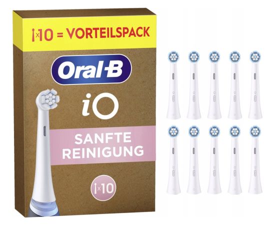Końcówka Oral-B Końcówki na szczoteczki iO Delikatne czyszczenie 10 szt. FFU Uzgaļi elektriskajām zobu birstēm