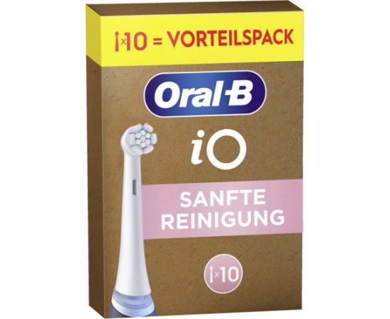Końcówka Oral-B Końcówki na szczoteczki iO Delikatne czyszczenie 10 szt. FFU Uzgaļi elektriskajām zobu birstēm