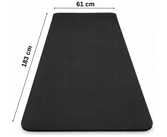 Funfit Hantle Bitumiczne 30 kg Zestaw 2x15kg z długim gryfem Jaunumi - Sports