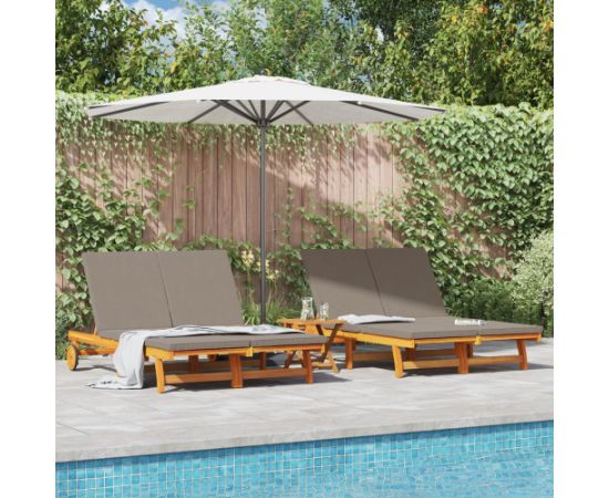 vidaXL Leżak słoneczny Zestaw 2 Шезлонги и пляжные стулья