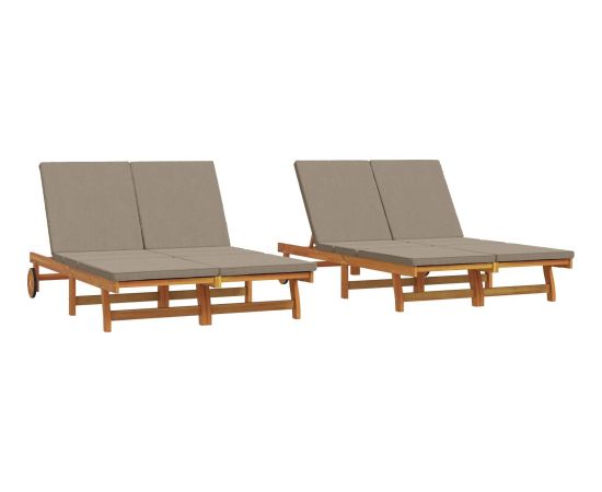 vidaXL Leżak słoneczny Zestaw 2 Шезлонги и пляжные стулья