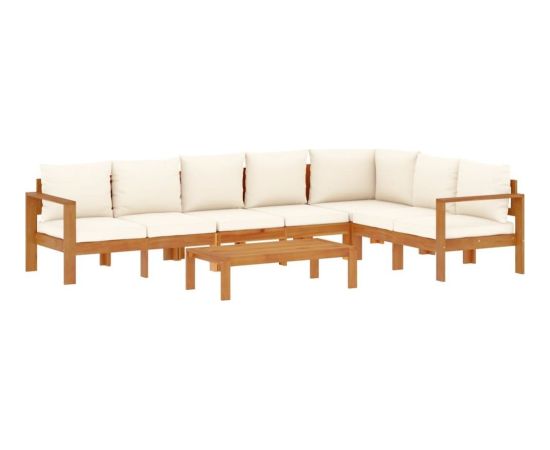 vidaXL vidaXL 5-cz. zestaw wypoczynkowy do ogrodu, z poduszkami, akacjowy Dārza mēbeļu komplekti