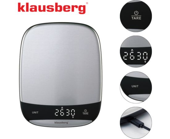 Virtuves svari, sudraba krāsā, 10 kg, KLAUSBERG, KB 7936 Svari (virtuves)