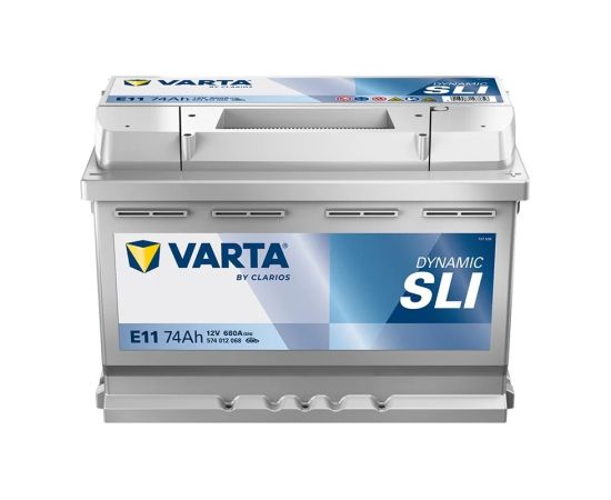 VARTA DYNAMIC SLI E11 12V 74Ah 680A (EN) 278x175x190 0/1 EAN4016987167656 Akumulatori