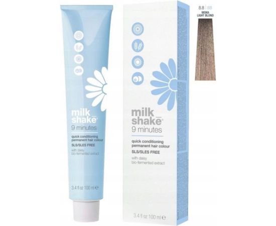 Milk Shake, 9 Minutes, amino acid complex, Permanent Hair Dye, 8.8 Moka Light Blond, 100 ml Matu kopšana