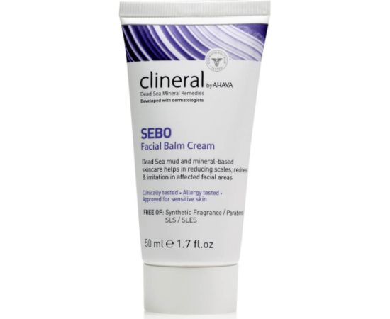 Ahava, Clineral Sebo, Moisturizing, Daily, Balm, For Face, 50 ml Sejas kopšana