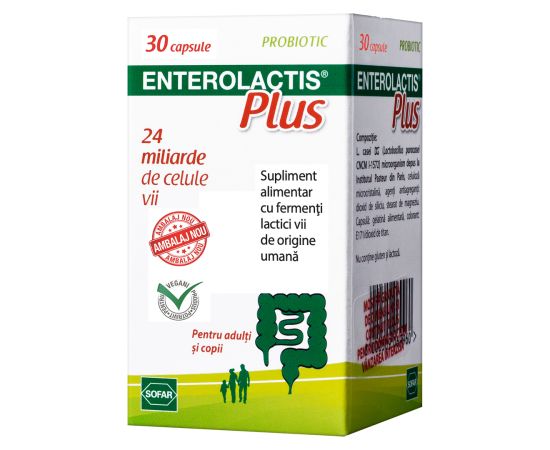 Sofar, Enterolactis Plus, Lactobacillus Paracasei, Supports The Intestinal Flora, Capsules, 30 capsules Ķermeņa kosmētika