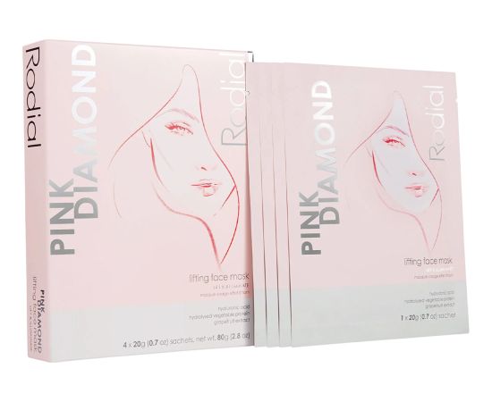 Set, Rodial, Pink Diamond, Lifting, Sheet Mask, Face, 4 pcs, 20 g Уход за лицом