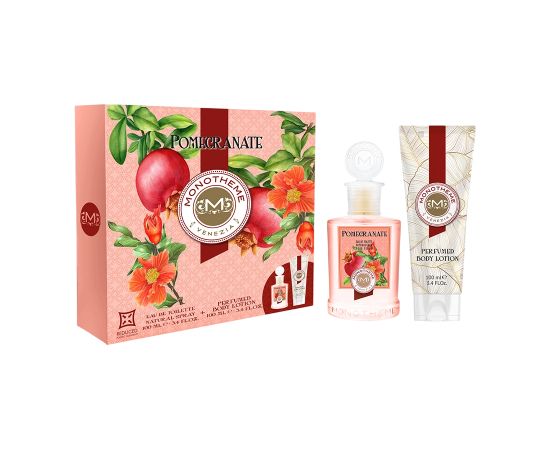 Monotheme Venezia Set Monotheme: Pomegranate, Eau De Toilette, For Women, 100 ml + Pomegranate, Cleansing, Shower Gel, For All Skin Types, 100 ml Dāvanu komplekti