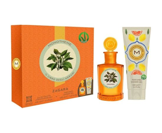 Monotheme Venezia Set Monotheme: Il Libro Degli Agrumi Zagara, Eau De Toilette, For Women, 100 ml + Il Libro Degli Agrumi Zagara, Cleansing, Shower Gel, For All Skin Types, 100 ml Dāvanu komplekti