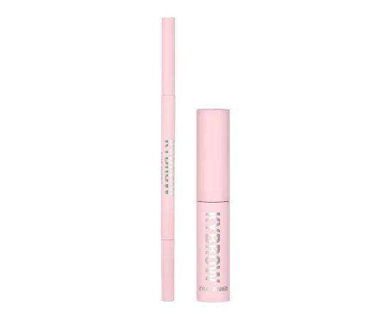 Kylie Jenner Set Kylie Cosmetics: Kybrow, Defined, Eyebrow Cream Pencil & Brush 2-In-1, 002, Auburn, 0.09 g + By Kylie, Define, Eyebrow Gel, Translucent, 5 ml Dāvanu komplekti
