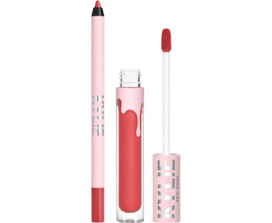 Kylie Jenner Set Kylie Cosmetics: By Kylie, Liquid Lipstick, 503, Bad Lil Thing, 3 ml + By Kylie, Pencil, Lip Liner, Bad Lil Thing, 1.1 g Dekoratīvā kosmētika
