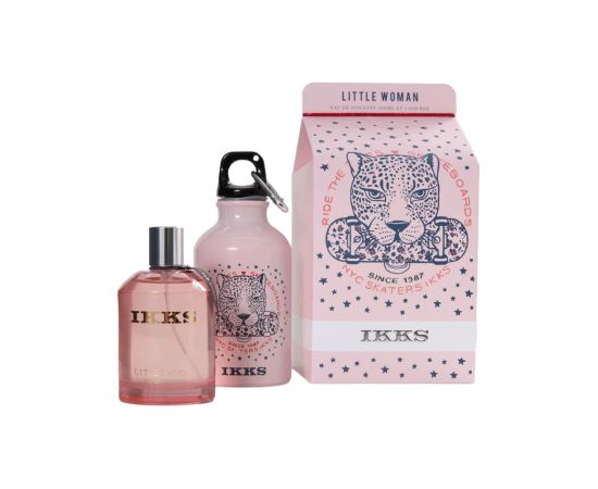 Set Ikks: Little Woman, Eau De Toilette, For Women, 100 ml + Little Woman, GWP Glass Water Bottle Pink Dāvanu komplekti