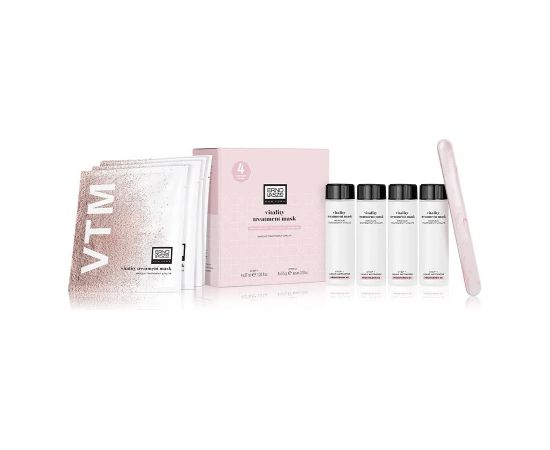 Set Erno Laszlo: Vitality, Lotion-Serum, For Face, 4 pcs, 37 ml + Vtm, Peeling, Powder Mask, For Face, 4 pcs, 5.5 g Dāvanu komplekti