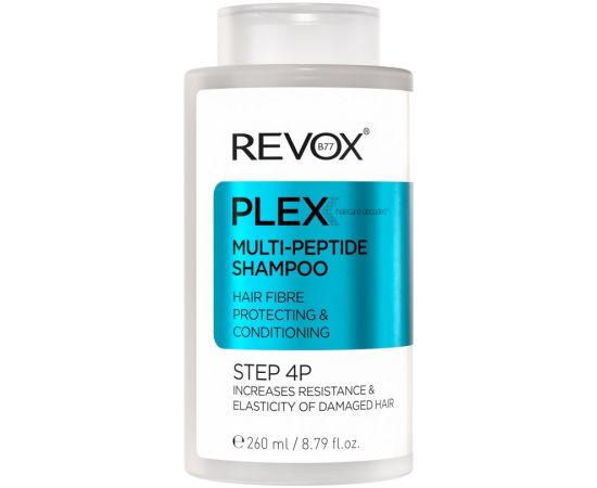 Revox B77, Plex Step 4P, Multi-Peptide, Hair Shampoo, For Conditioning, 260 ml Šampūni