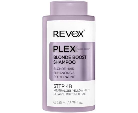 Revox B77, Plex Step 4B, Hair Shampoo, For Neutralisation Of Yellow Tones, 260 ml Šampūni