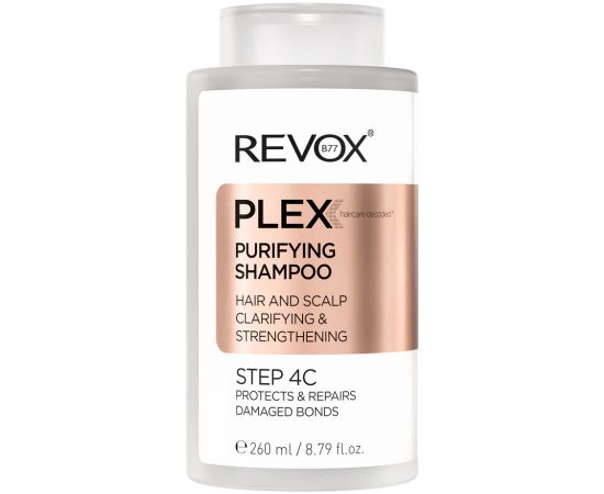 Revox B77, Plex Bond Step 4C, Hair Shampoo, Purifying, 260 ml Шампуни