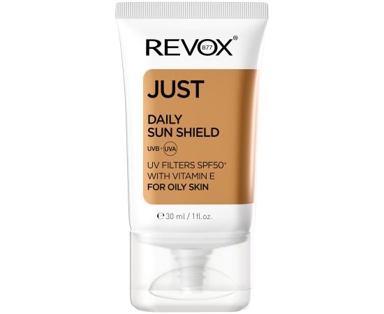 Revox B77, Just Daily Sun Shield, Vitamin E, Sun Protection, Sunscreen Cream, For Face & Neck, SPF 50+, 30 ml Ķermeņa kosmētika